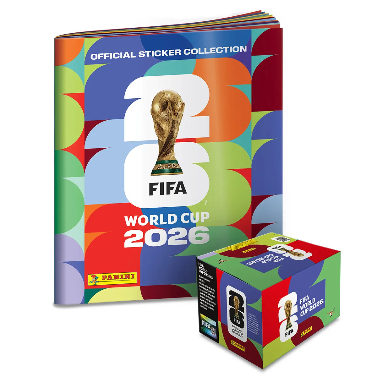 Panini FIFA World Cup 2026™ Official sticker Collection 1 Box of 50 + a Soft Cover Album