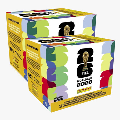 Panini FIFA World Cup Sticker Box Collection- 50 Pack Box Gold Limited